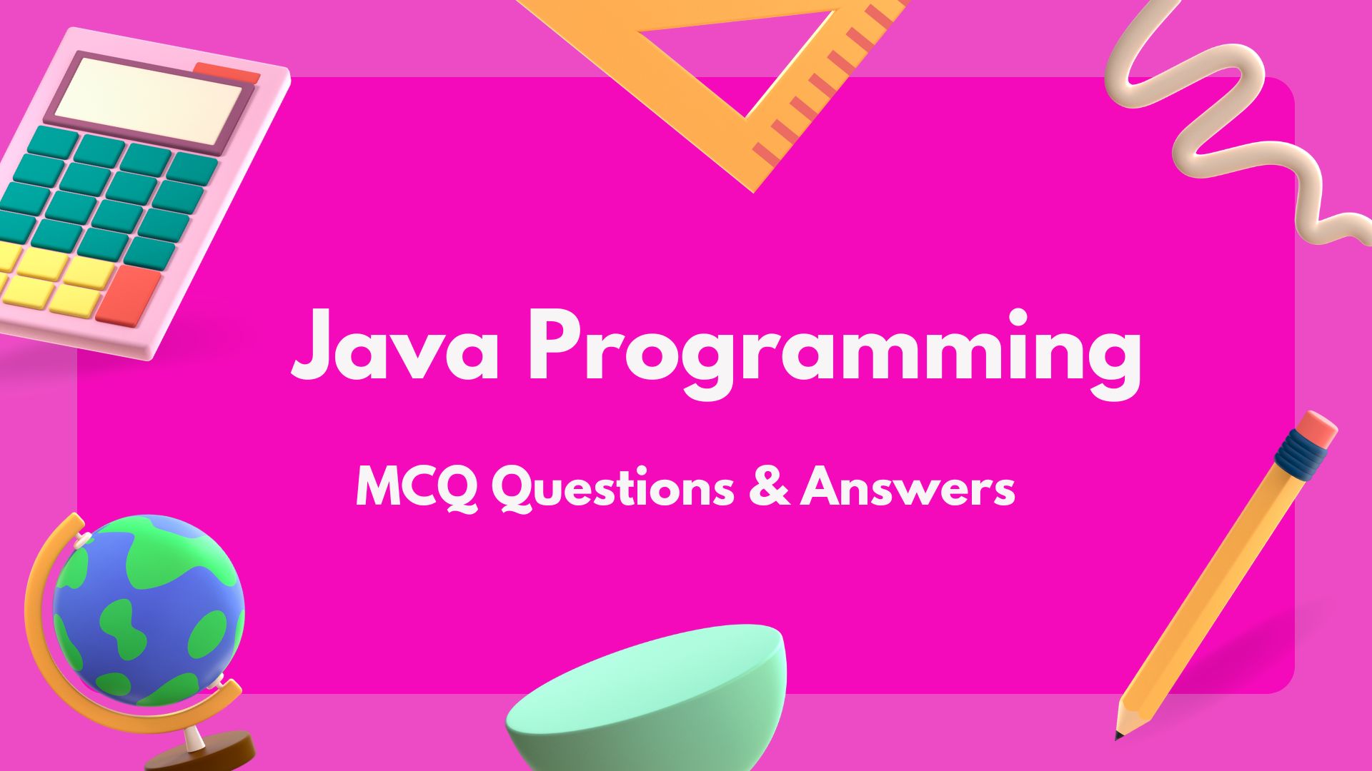 Java Programming MCQ Questions And Answers