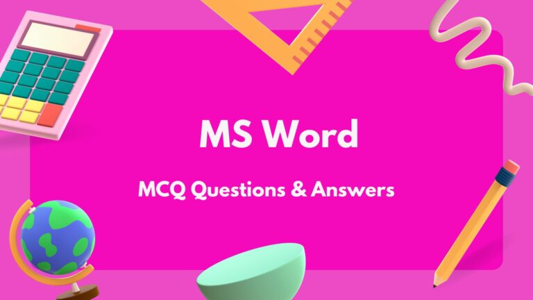 MS Word MCQ Questions and Answers