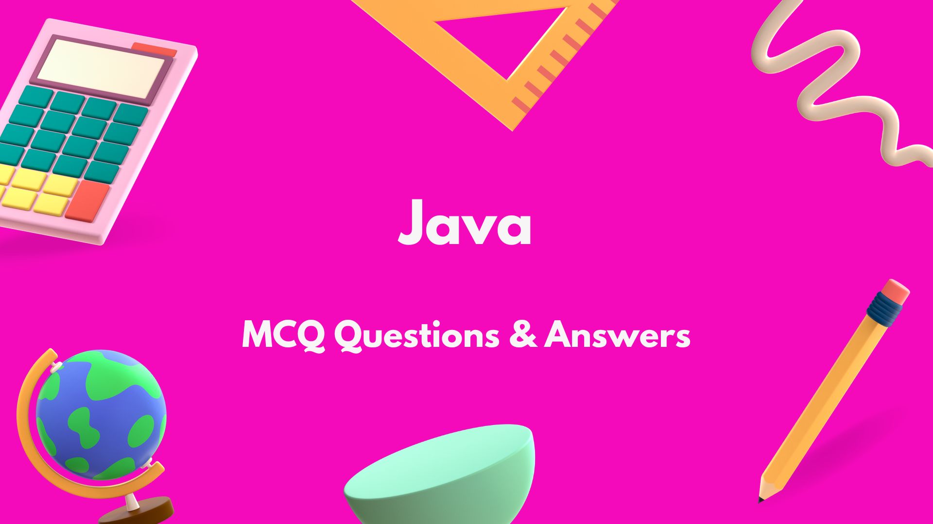 Java MCQ Questions and Answers