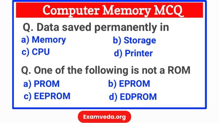 Top Computer Memory MCQ (Multiple Choice Questions)