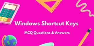 Top Windows Shortcut Keys MCQ (Multiple Choice Questions)